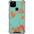 Turquoise and Orange Marble Google Pixel 5 Clear Case